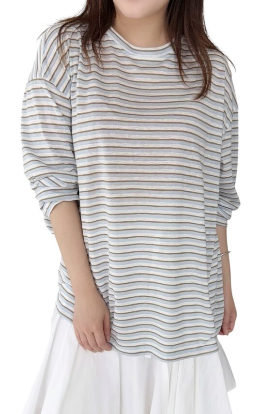 38818 STRIPED LONG-SLEEVED TOP