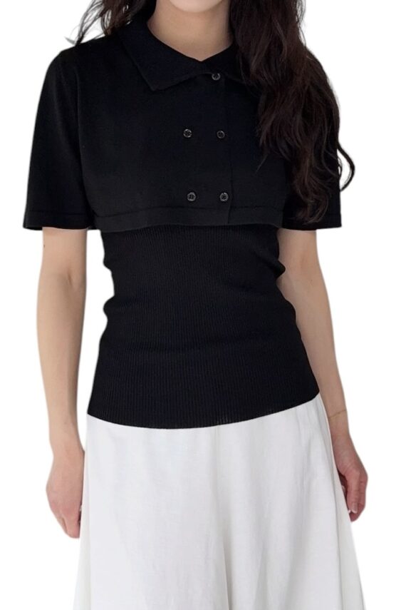 38787 TWO-PIECE KNIT TOP