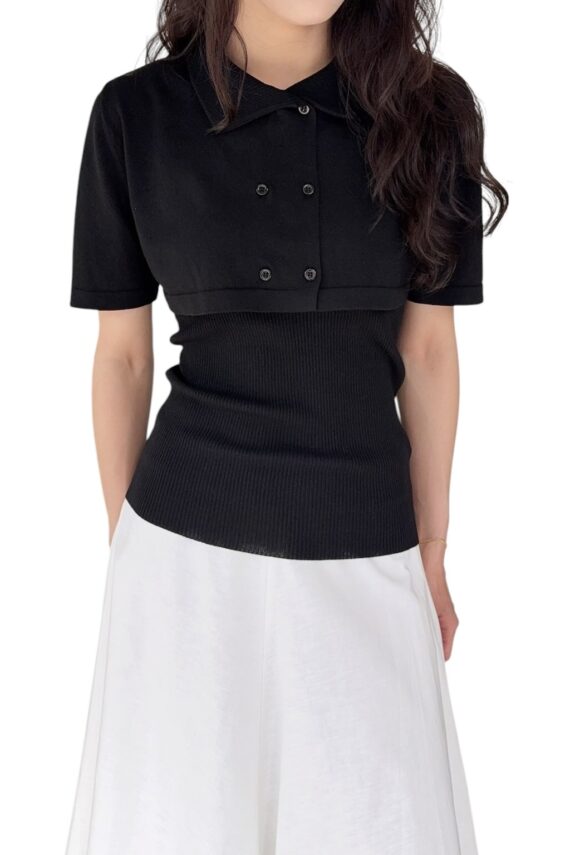 38787 TWO-PIECE KNIT TOP