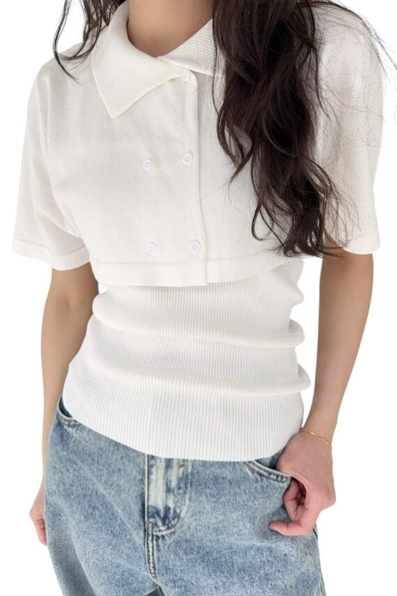 38787 TWO-PIECE KNIT TOP