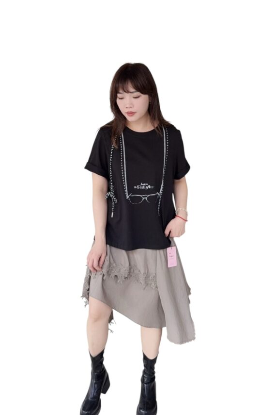 38701 CASUAL LETTER TEE
