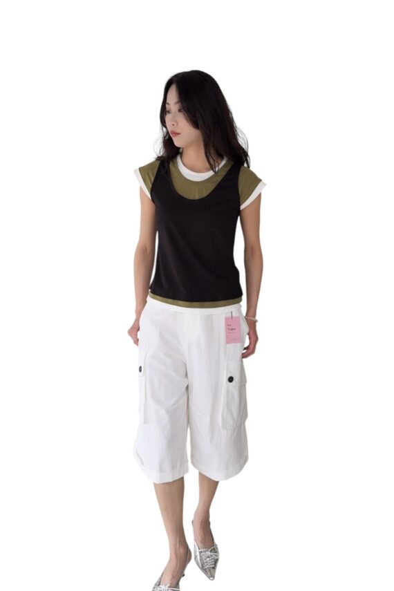 38782 FAKE-TWO-PIECE TEE