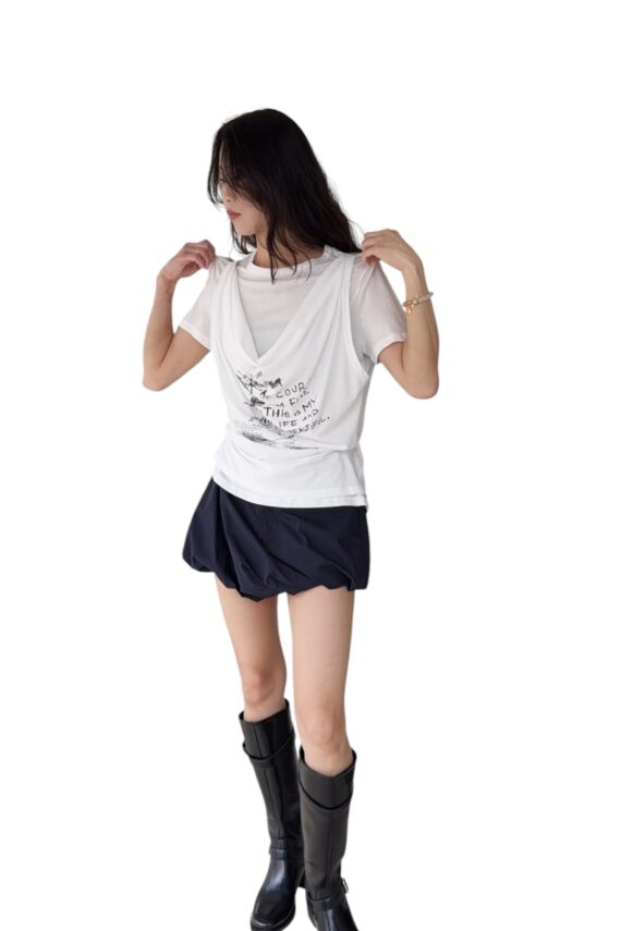 38764 BUBBLE MINI SKIRT