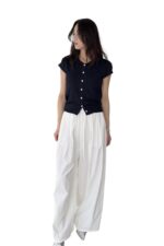 38736 ELASTIC WAIST CASUAL LONG PANTS