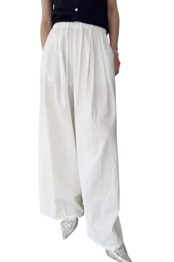 38736 ELASTIC WAIST CASUAL LONG PANTS
