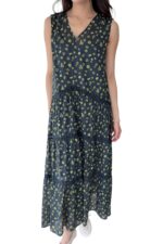 38778 SLEEVELESS FLORAL DRESS