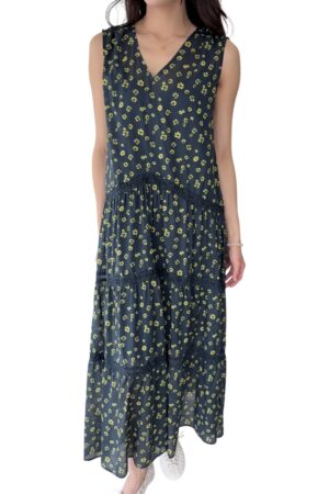 38778 SLEEVELESS FLORAL DRESS