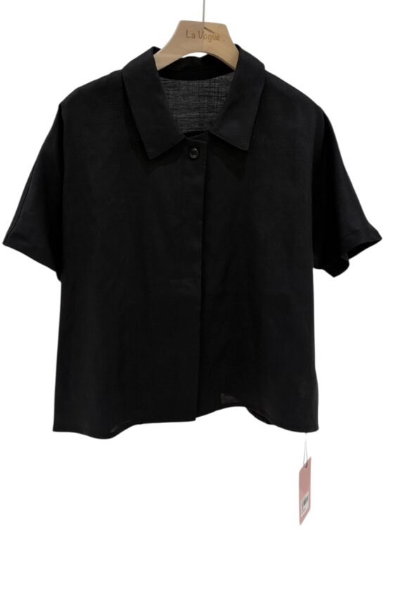 38904 LINEN SHORT TOP