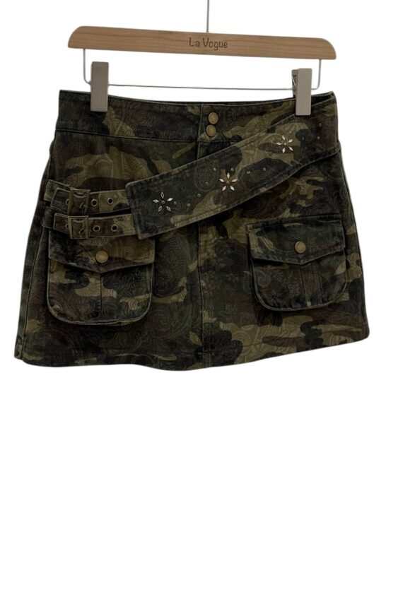38834 CAMOUFLAGE MINI SKIRT