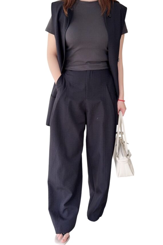 38553 CURVED SUIT TROUSERS