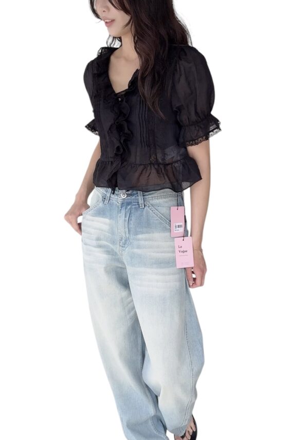38723 LINEN TOP