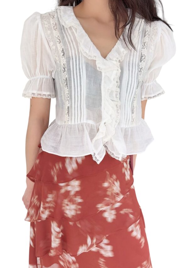 38723 LINEN TOP