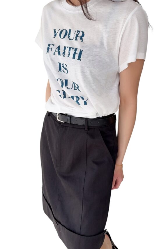 38822 PRINTED CROPPED T-SHIRT