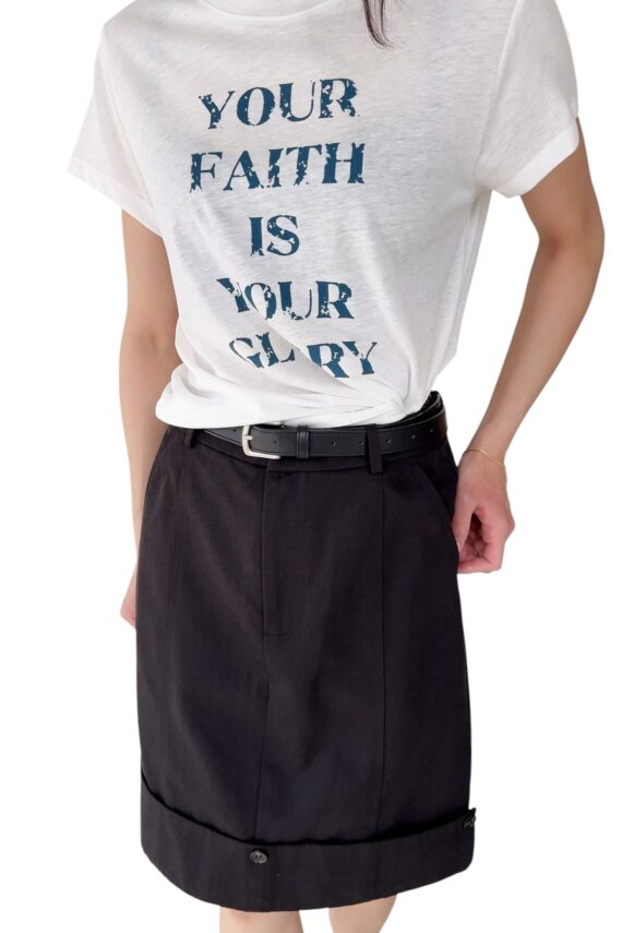 38822 PRINTED CROPPED T-SHIRT