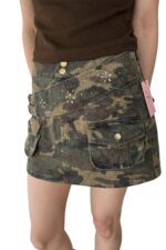 38834 CAMOUFLAGE MINI SKIRT