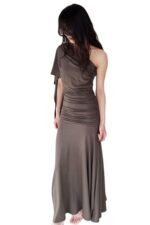 38808 ONE-SHOULDER RUCHED DRESS