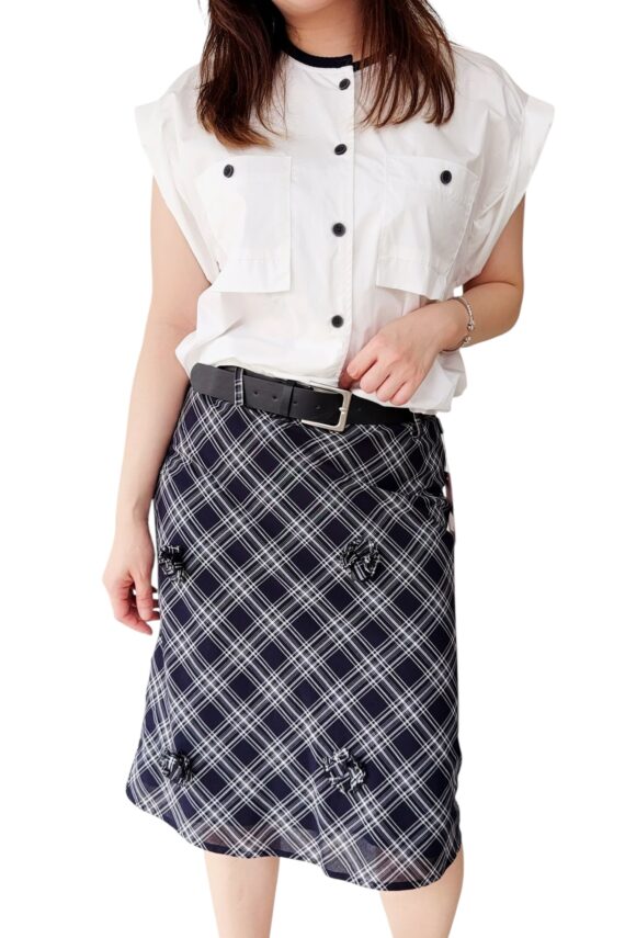 38799 PLAID SKIRT