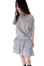 38985 ONE-SHOULDER SHORT DRESS