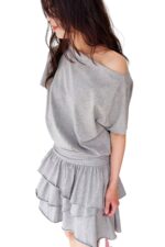 38985 ONE-SHOULDER SHORT DRESS