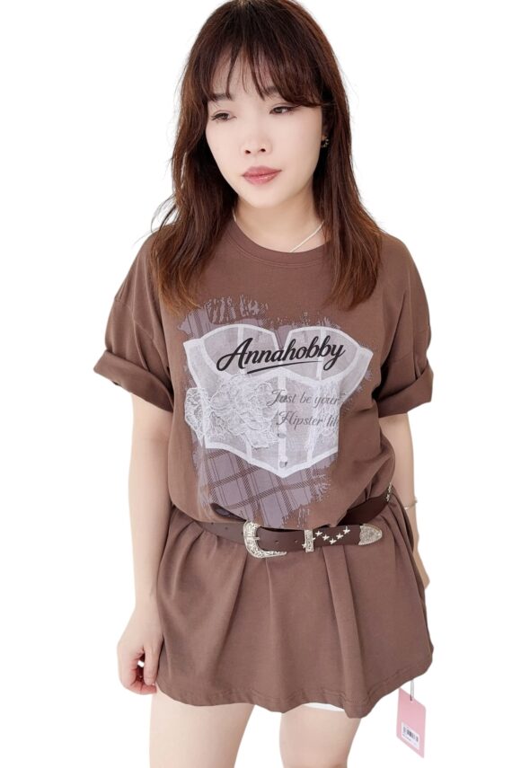 38910 OVER SIZE TEE + BELT