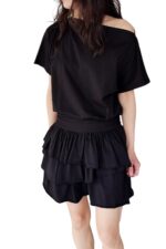 38985 ONE-SHOULDER SHORT DRESS