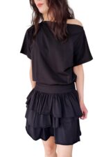 38985 ONE-SHOULDER SHORT DRESS