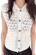 38979 KNITTED VEST TOP