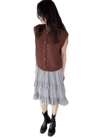 38979 KNITTED VEST TOP