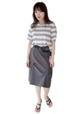 38798 DRAPED MIDI SKIRT