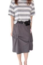 38798 DRAPED MIDI SKIRT