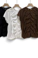 38716 DRAPED SLEEVE TOP