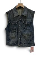 38995 DENIM VEST COAT