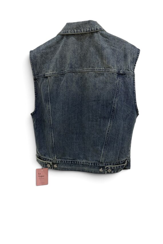 38995 DENIM VEST COAT