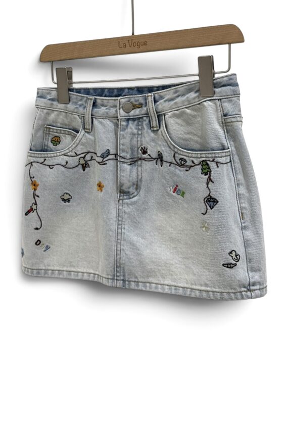 38940 DENIM SHORT SKIRT
