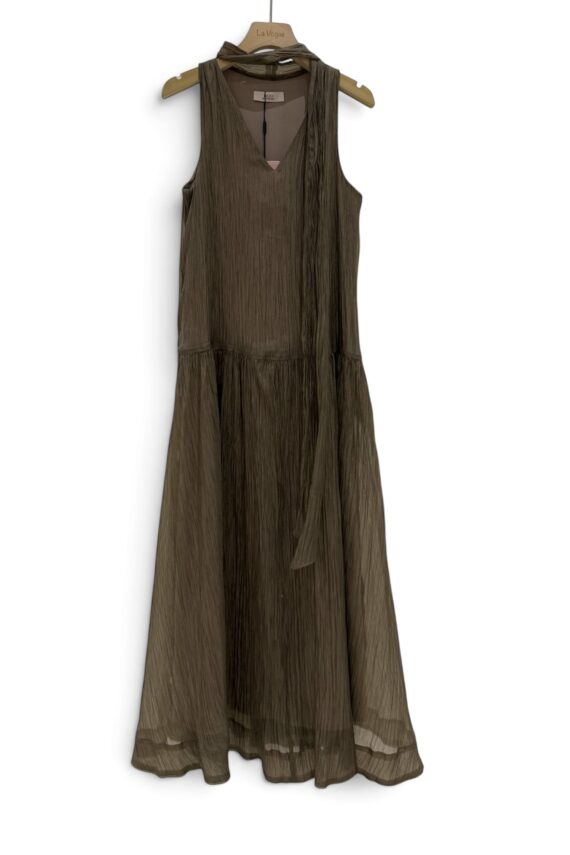 38856 V-NECK SHEER DRESS