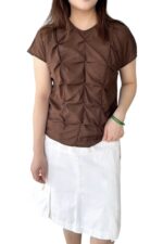 38716 DRAPED SLEEVE TOP