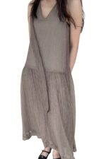 38856 V-NECK SHEER DRESS
