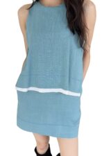38855 LINEN MINI DRESS