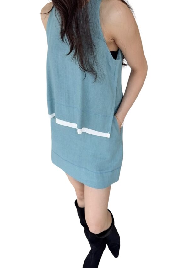 38855 LINEN MINI DRESS