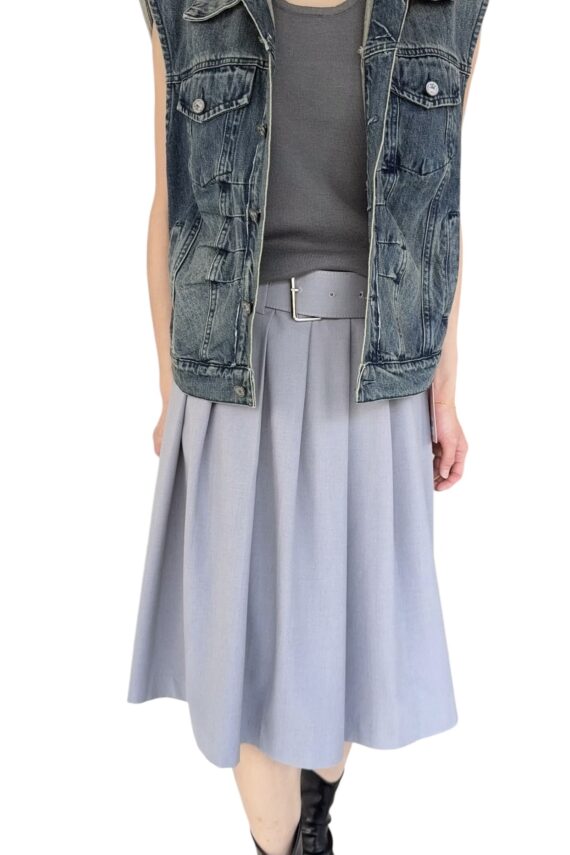 38995 DENIM VEST COAT