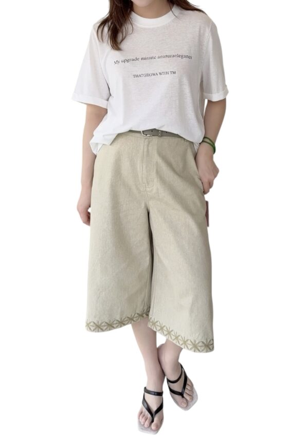 39014 EMBROIDERED 6 POINT PANTS