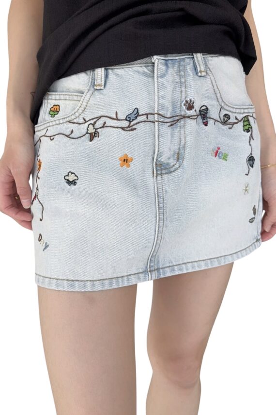38940 DENIM SHORT SKIRT