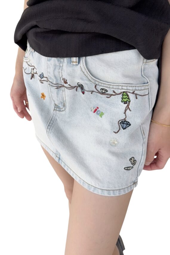 38940 DENIM SHORT SKIRT