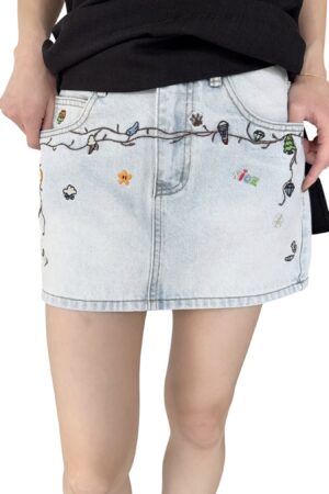 38940 DENIM SHORT SKIRT