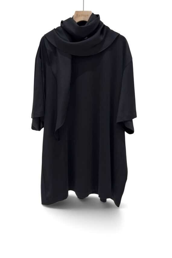 39098 DRAPED SCARF TEE