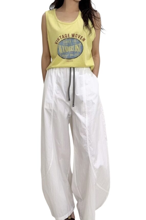 38742 ELASTIC CASSUAL PANTS