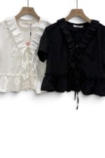 38844 RUFFLE WAIST BLOUSE