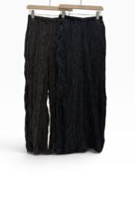 39042 PLEATED ELASTIC-WAIST LONG PANTS