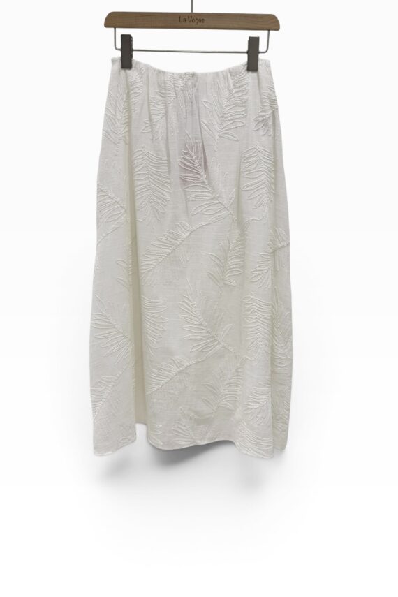 38857 EMBROIDERED LINEN SKIRT