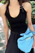 38917 HALTER CROP TOP